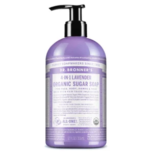 DRB PUMP SUGAR SOAP LAVENDER ORG 12 OZ