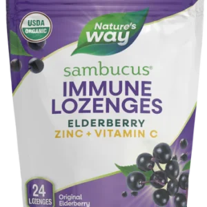 Nature's Way Sambucus Elderberry Original Zinc 24 Lozenges