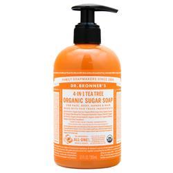 DRB PUMP SUGAR SOAP TEATREE ORG 12 OZ