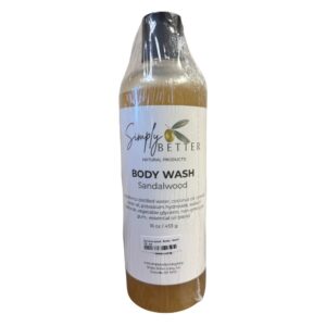 Simply Better Sandalwood Body Wash 16 oz