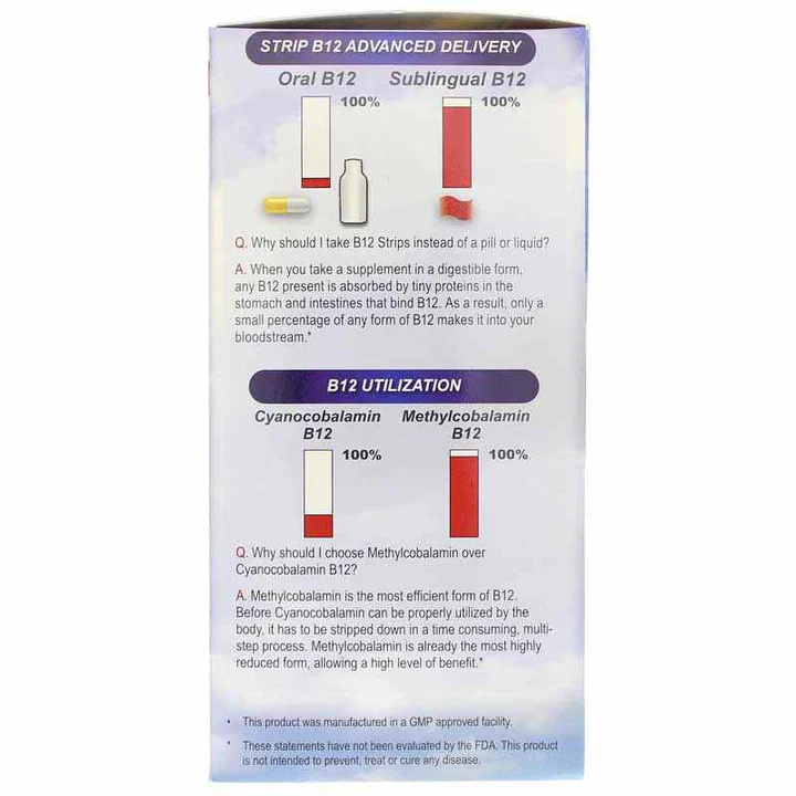 Essential Source B-12 2,000 mcg 90 Strips - Image 3