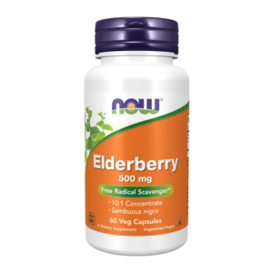 NOW Elderberry 500mg 60 Vcaps