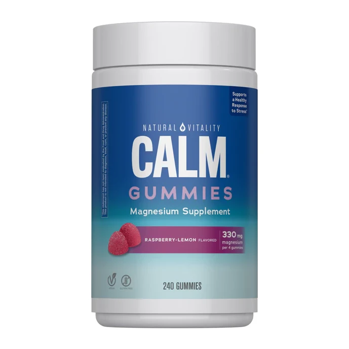 Natural Vitality Calm Gummies Raspberry Lemon 120 Gummies