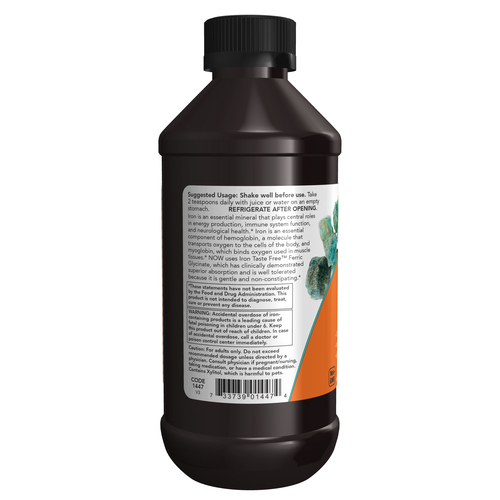 NOW Liquid Iron 18 mg 8 oz - Image 3