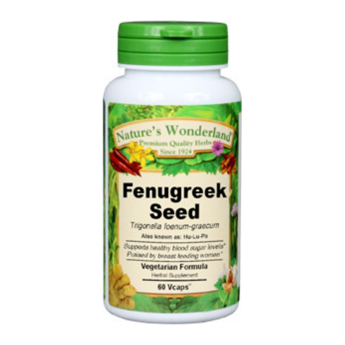 Nature's Wonderland Fenugreek Seed 60 Vcaps 800mg