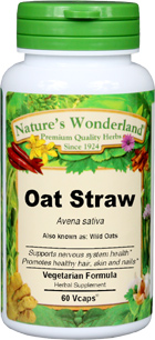 Nature's Wonderland Oat Straw 60 Vcaps 300mg
