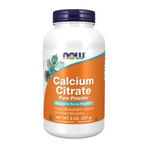 NOW Calcium Citrate Powder 600 Mg, 8 oz