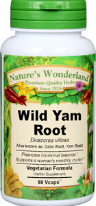 Nature's Wonderland Wild Yam Root 60 Vcaps 575mg