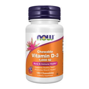 NOW Vitamin D-3 1,000 IU Chewable 180 Lozenges