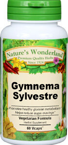 Nature's Wonderland Gymnema Sylvestre 60 Vcaps 550mg