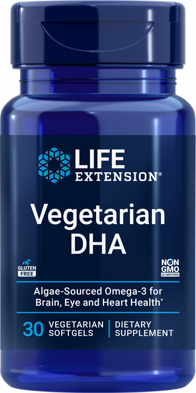 Life Extension Vegetarian DHA 200 mg 30 Softgels