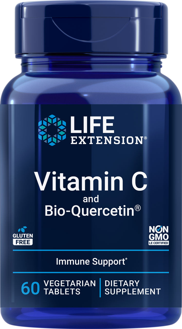 Life Extension Vitamin C and Bio-Quercetin Phytosome 60 Tablets