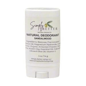 One With Nature Sandalwood Deodorant 0.5 oz (Travel Size)