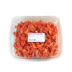 Papaya Dices Unsulfured 1 lb