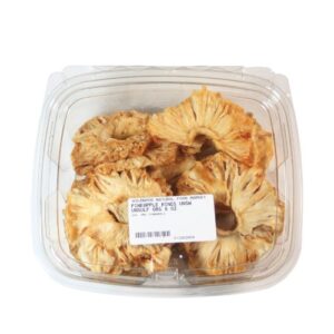 Pineapple Rings Unsweetened Unsulfured Organic 1 lb