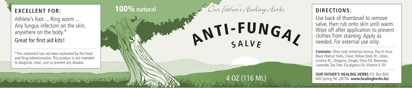 Our Father's Healing Anti-Fungal Salve 2 oz - Image 2