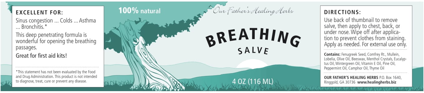 Our Father's Healing Breathing Salve 2 oz - Image 3