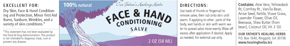 Our Father's Healing Face & Hand Salve 0.5 oz - Image 2