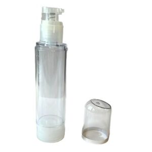 Clear Plastic Airless Pump Bottle, 120 ml