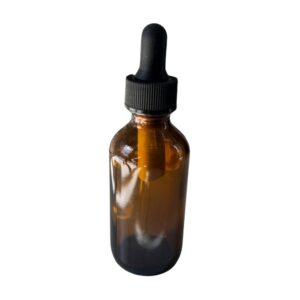 Amber Bottle 2 oz W/dropper