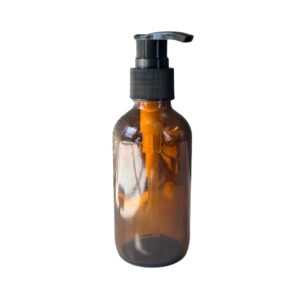 Amber Bottle 4 oz W/treatment Pump