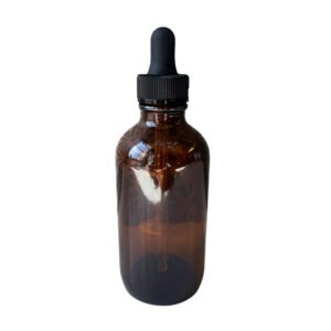 Amber Bottle with Dropper 4 oz