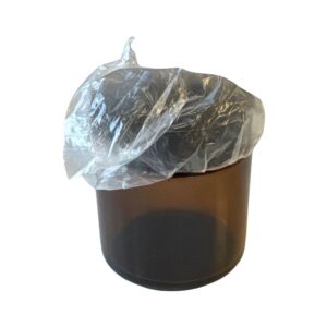 Amber Round Glass Jar with Lid 4 oz