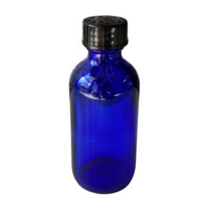 Blue Cobalt Bottle 2 oz w/ Lid
