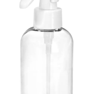 Clear Plastic Bottle with White Trigger Sprayer, 2 oz.